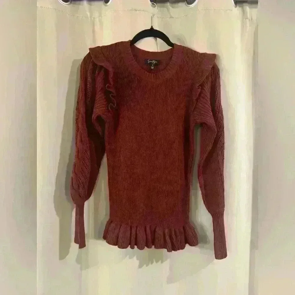 Women’s Burgundy Jessica Simpson Sweater